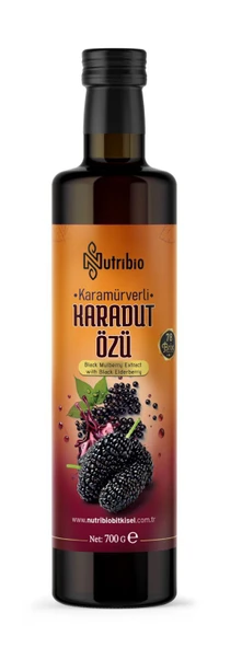 NUTRİBİO KARAMÜRVERLİ KARADUT ÖZÜ 700 GR ürün görseli 1