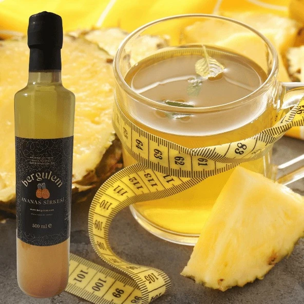 Neşe Natural Bergulem Ananas Sirkesi 500 ml - Resim 3