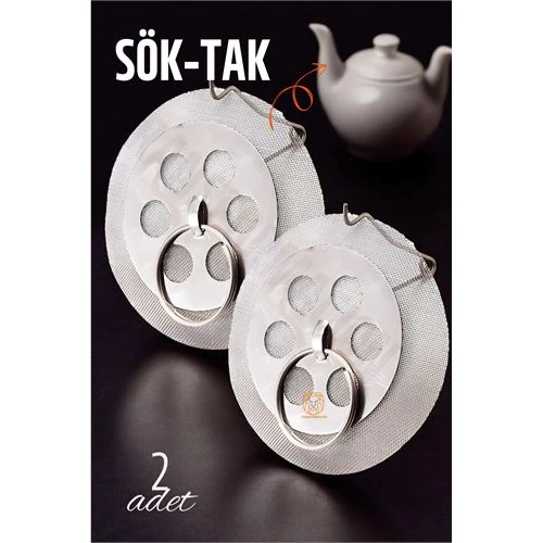 ModaCar Sök-Tak Demlik İçi Çay Filtresi Çay Süzgeci 2 adet ürün görseli 1