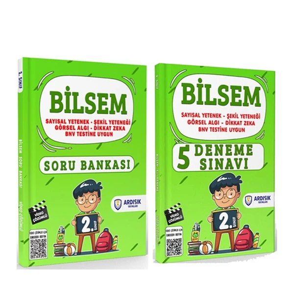 Ardışık Yayınları 2. Sınıf Bilsem Soru Bankası ve Deneme Seti 2 Kitap ürün görseli 1