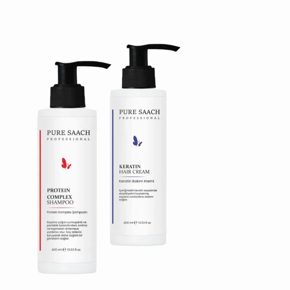 PURE SAACH PROFESSİONAL PROTEIN COMPLEX SHAMPOO&KERATİN SAÇ KREM ürün görseli 1