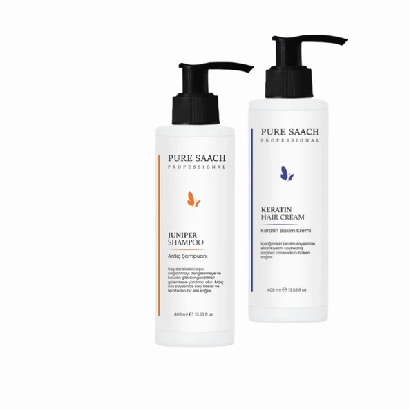 PURE SAACH PROFESSİONAL JUNIPER SHAMPO&KERATİN SAÇ BAKIM KREM ürün görseli 1