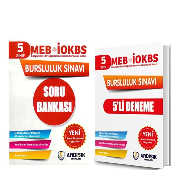 Ardışık Yayınları 5. Sınıf 2025 Bursluluk Sınavı Soru Bankası ve Deneme Seti 2 Kitap ürün görseli 1