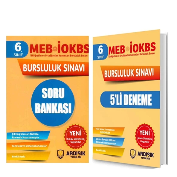 Ardışık Yayınları 6.Sınıf Bursluluk Soru Bankası ve Deneme Seti 2 Kitap ürün görseli 1