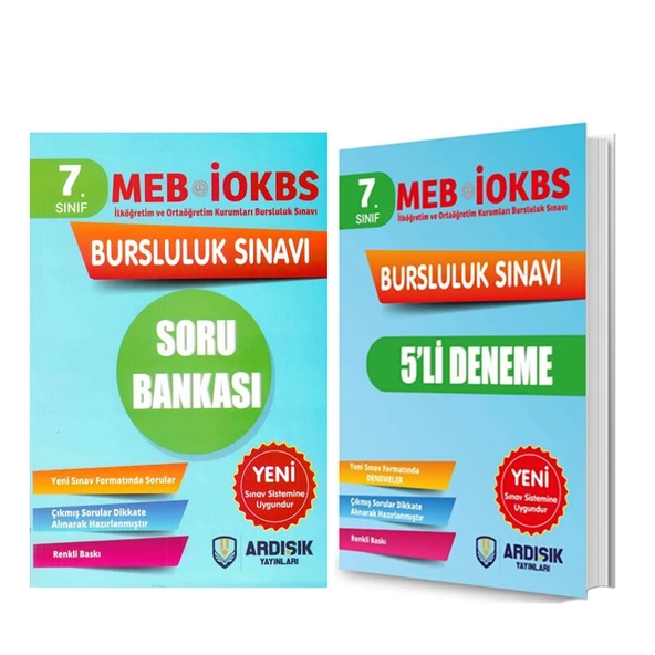 Ardışık Yayınları 7. Sınıf 2025 Bursluluk Sınavı Soru Bankası ve Deneme Seti 2 Kitap ürün görseli 1