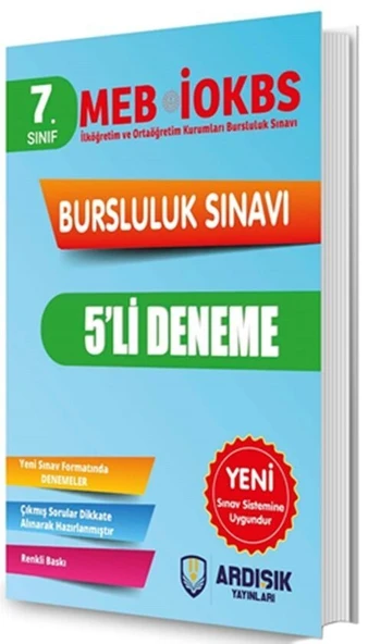 7. Sınıf Bursluluk Deneme Sınavı Ardışık Yayınları ürün görseli 1