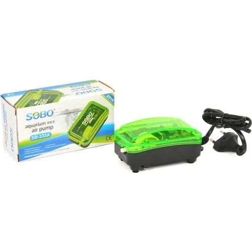 Sobo Tek Çıkışlı Transparan Akvaryum Hava Motoru 3W 3.5 LT/DAK SB-333A ürün görseli 1