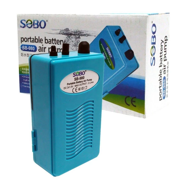 Sobo Pilli Hava Motoru SB-980 DC 2x1,5W 2lt/dak. ürün görseli 1
