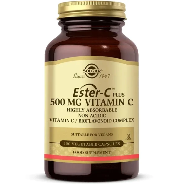 Solgar Ester-C Plus 500 Mg 100 Kapsül ürün görseli 1