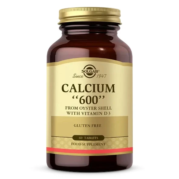 Solgar Calcium 600 (Oyster Shell) 60 Tablet ürün görseli 1