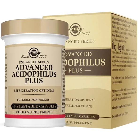Solgar Advanced Acidophilus Plus 60 Kapsül ürün görseli 1