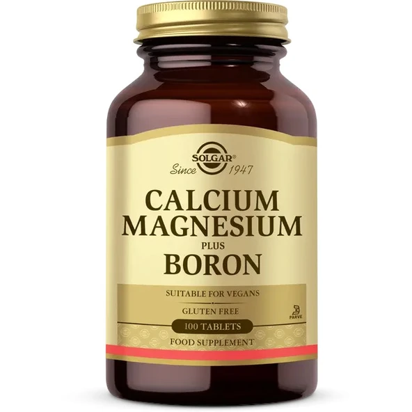 Solgar Calcium Magnesium Plus Boron 100 Tablet ürün görseli 1