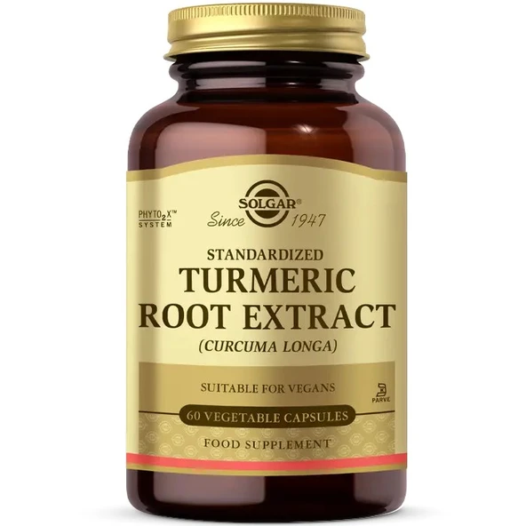 Solgar Turmeric Root Extract 60 Kapsül ürün görseli 1