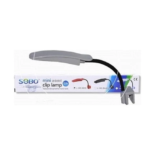 Sobo Akvaryum Lambası Mini Led Siyah L-28C ürün görseli 1