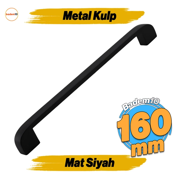 Zehra Kulp 224 mm Siyah Metal Mutfak Mobilya Çekmece Mutfak Dolap Dolabı Kulpları Kapak Kulbu 22.4 cm ürün görseli 1