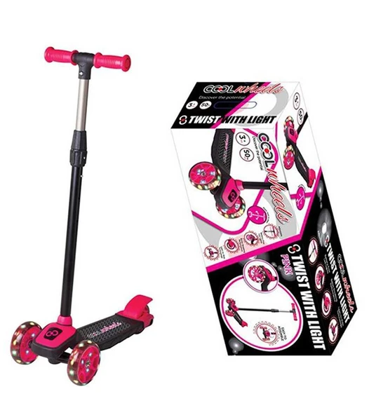 Scooter Cool Wheels Işıklı Pembe Twist Scooter 5+ ürün görseli 1