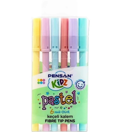 Pensan Keçeli Kalem Pastel 6Lı - 2 paket ürün görseli 1
