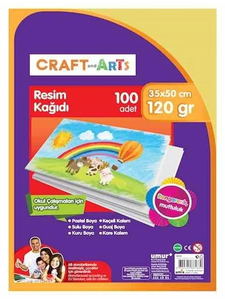 Resim Kağıdı 35X50 120Gr Rulo Şeklinde - 10 adet ürün görseli 1
