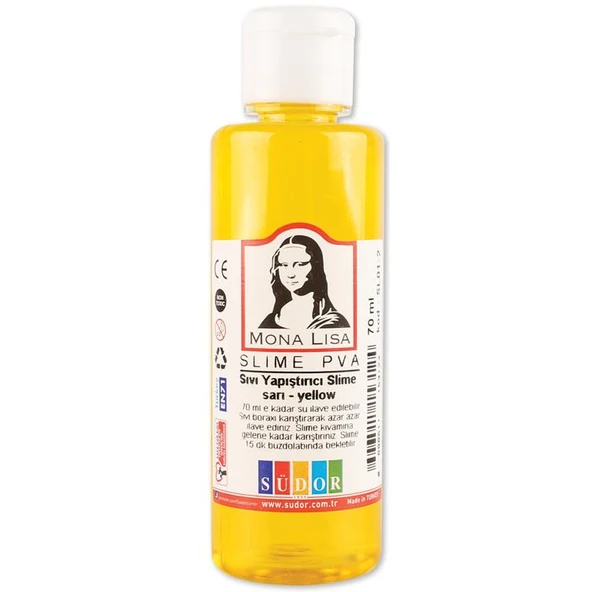 Südor Mona Lisa Slime Tutkalı 70 Ml Sarı 5 adet ürün görseli 1