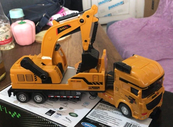 Oyuncak Koleksiyon İş makinaları Kamyon Ekskavatör 25 cm ürün görseli 1