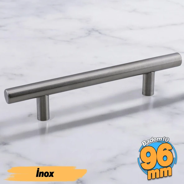 Mia Mojan (96 mm - 9.6 cm) İnox Metal Mobilya Mutfak Çekmece Dolap Dolabı Kulbu Kulpu Kulpları ürün görseli 1