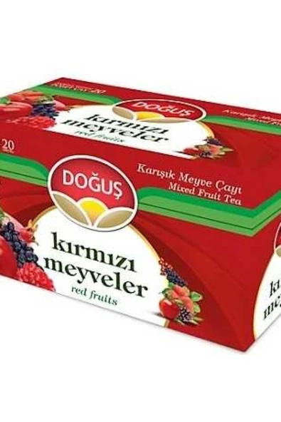 Doğuş Kırmızı Meyveler Çay 20'li 12 Adet ürün görseli 1