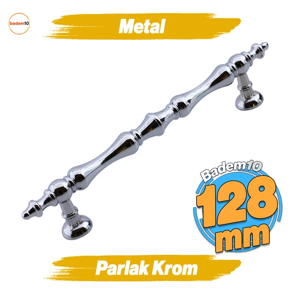 Nilay Krom Metal Kulp 128 mm - 12.8 cm Mobilya Çekmece Mutfak Dolabı Dolap Kulpları Kulbu Kulpu ürün görseli 1