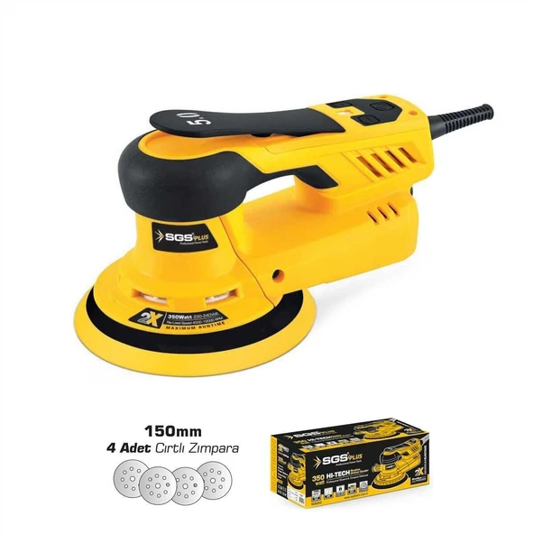SGS5253 Profesyonel Eksantrik Orbital Zımpara Makinası 350 Watt - Kömürsüz Motor ürün görseli 1