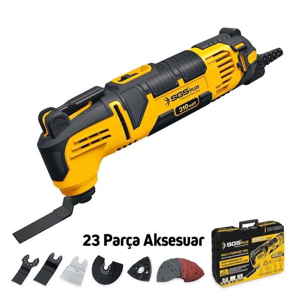 SGS5255 - 23 Parça Kesici Raspalama Zımparalama Makine Seti 310 Watt - Metal Ahşap Derz Kazıyıcı Kesici ürün görseli 1