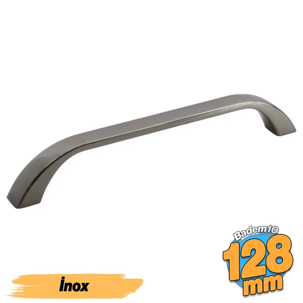 Göksu (128 mm - 12.8 cm) İnox Metal Mobilya Mutfak Çekmece Dolap Dolabı Kapak Kulbu Kulpu Kulpları ürün görseli 1