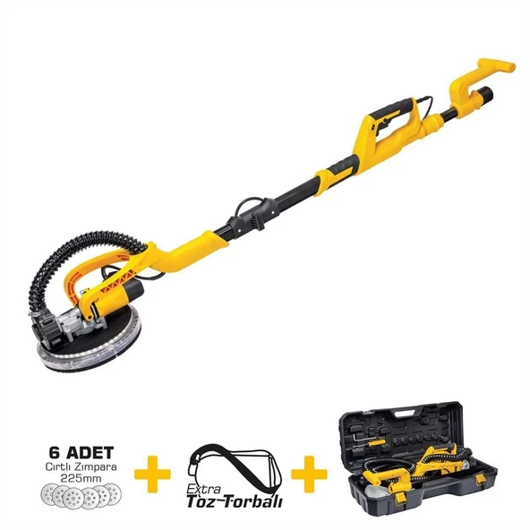 SGS5200 - Alçıpan Duvar Zımparası Makinesi 750 Watt - Toz Vakum Sistemi ürün görseli 1