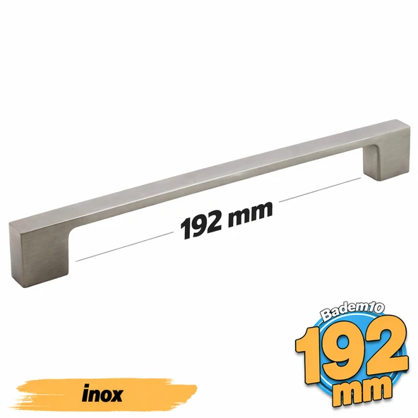 Meram (192 mm - 19.2 cm) İnox Metal Mobilya Mutfak Çekmece Dolap Dolabı Kapak Kulbu Kulpu Kulpları ürün görseli 1