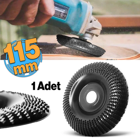 Ahşap Taşlama Makine Uyumlu Törpüleme Oyma Eğe Diski Ahşap Kesici Kesme 115 mm Oyuk Açma Testeresi ürün görseli 1