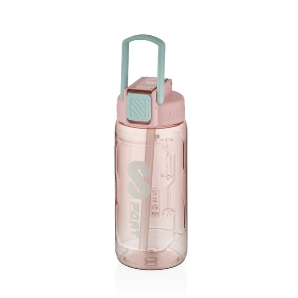 Shotay Sport Su Matarası Tritan Pembe 600Ml ürün görseli 1