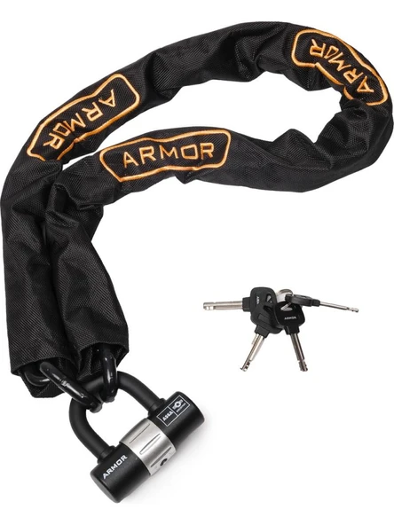 Armor 812 MV Military Serisi Çelik Zincir 1.20mt 12mm+Ubar Kilit ürün görseli 1