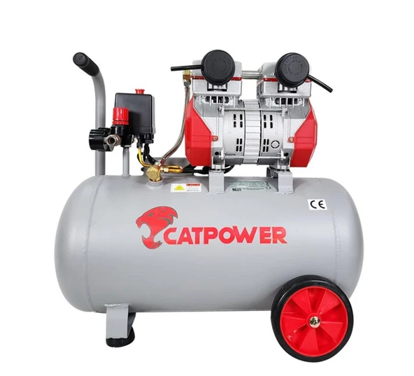 Cat Power 1154 50 Litre Yağsız Sessiz Hava Kompresörü 2 Hp ürün görseli 1