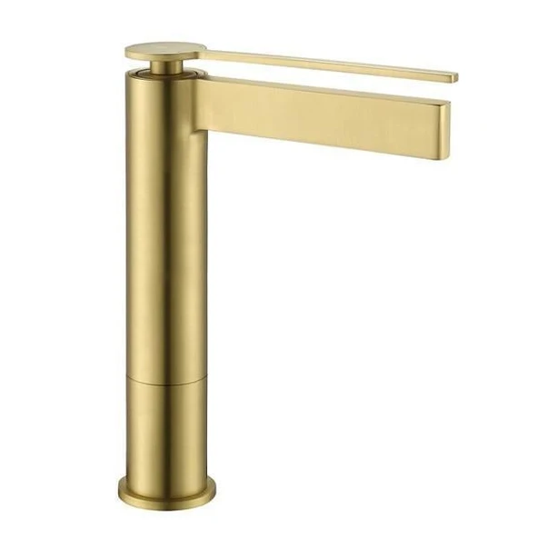 FONTANA YÜKSEK LAVABO BATARYASI (FIRÇALANMIŞ ALTIN) FJ-6022 ürün görseli 1