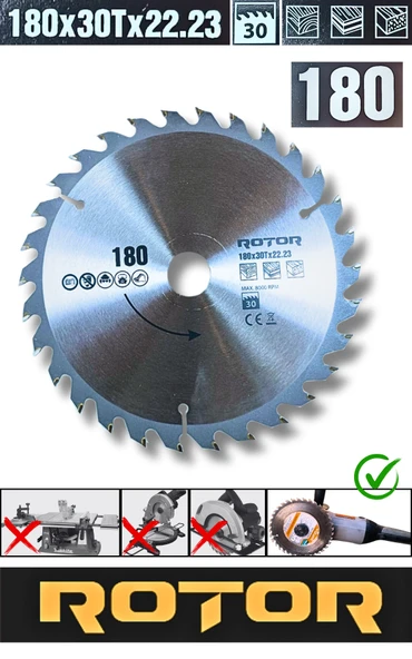 180X22.23 30T ahşap kesme diski ürün görseli 1