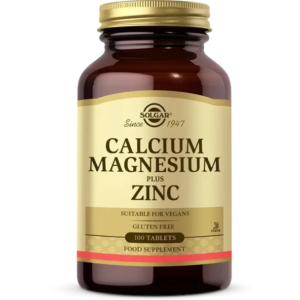 Solgar Calcium Magnesium Plus Zinc 100 Tablet ürün görseli 1