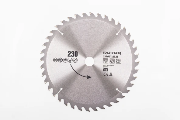 230X22.23 40T ahşap kesme diski ürün görseli 1