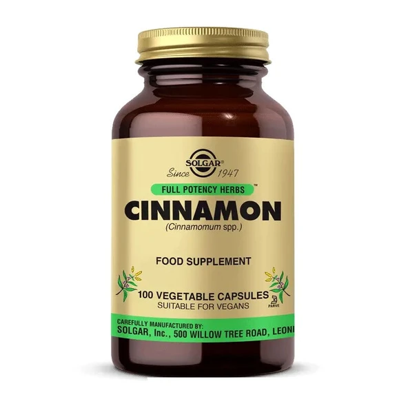 Solgar Cinnamon 100 Kapsül ürün görseli 1