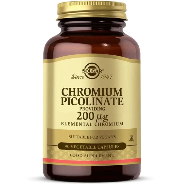 Solgar Chromium Picolinate 200 Mcg 90 Kapsül ürün görseli 1