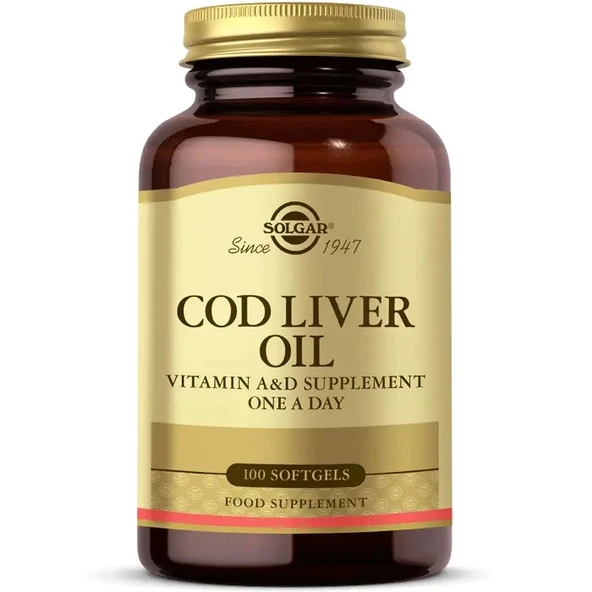 Solgar Cod Liver Oil 100 Softjel ürün görseli 1