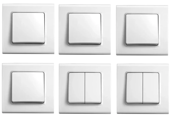 Viko tekli ve ikili anahtar seti takımı 6 lı set çerçeveli ürün görseli 1
