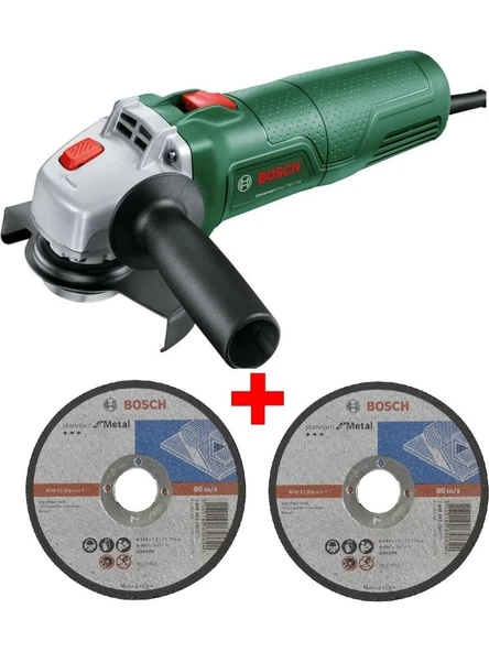 Bosch Avuç Taşlama Makinesi 750 Watt 115mm Spiral Avuç Içi Taşlama Sipral + 2 Adet Metal Kesme Diski ürün görseli 1