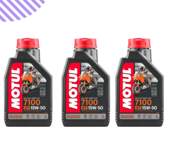 Motul 7100 15w50 Motorsiklet Yağı 3 Litre ürün görseli 1