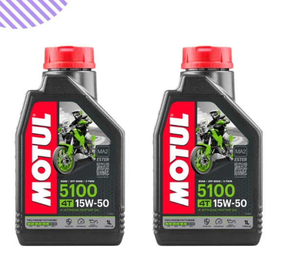 Motul 5100 15w50 Motorsiklet Yağı 2 Litre ürün görseli 1