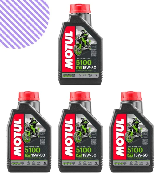 Motul 5100 15w50 Motorsiklet Yağı 4 Litre ürün görseli 1