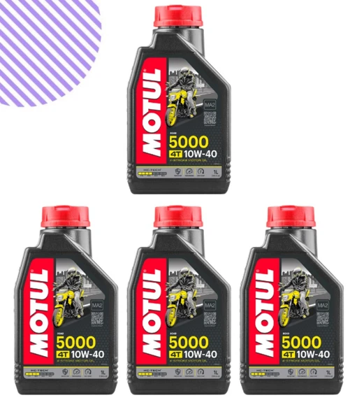 Motul 5000 10w40 Motorsiklet Yağı 4 Litre ürün görseli 1
