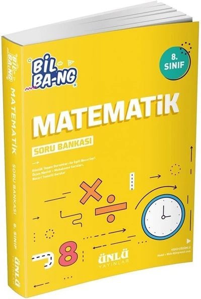 8. Sınıf Matematik Bil Bang Soru Bankası Ünlü Yayıncılık ürün görseli 1